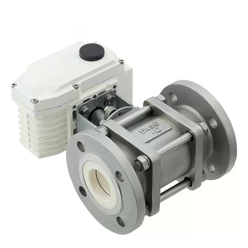 Electric ceramic lined ball valve